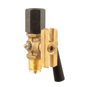 robinet manometru AFRISO G1>2 - rotativ MxM, alamă, PN16 PF