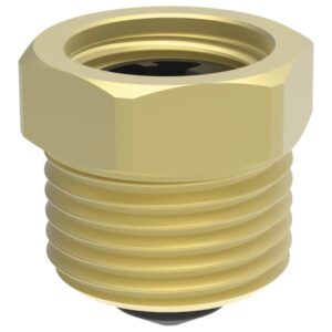 Supapă de asamblare AFRISO G3>8 x R1>2 – manșon x robinet, alamă