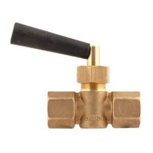 Robinet de oprire manometru AFRISO G1>2 - MxM, alamă, PN16, presseopsor