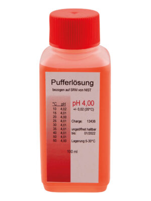 Soluție tampon AFRISO pH 4 – 100 ml roșu