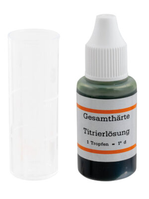 Soluție de titrare AFRISO pentru duritate totală – cu pahar de test, 15 ml
