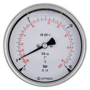 Manometru RF100KTGly D812 -1/+12.5 bar | 85231812