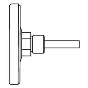 Termometru bimetalic din inox BiTh 100 E D312 | 66352312AFG4D8