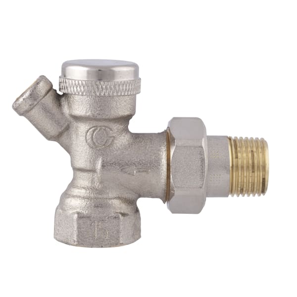 Robinet retur radiator 454Q M E colț DN15 Rp½ x R½ | 479 022
