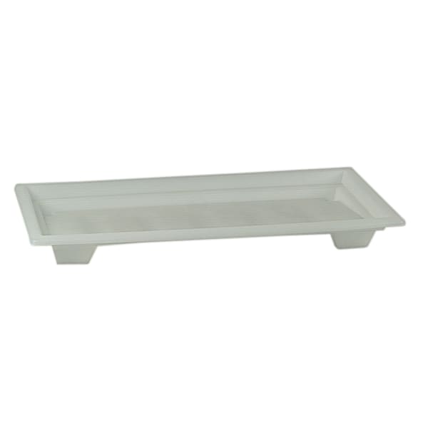 Tavă colectoare AFRISO – plastic (PE) alb, 600 x 300 mm