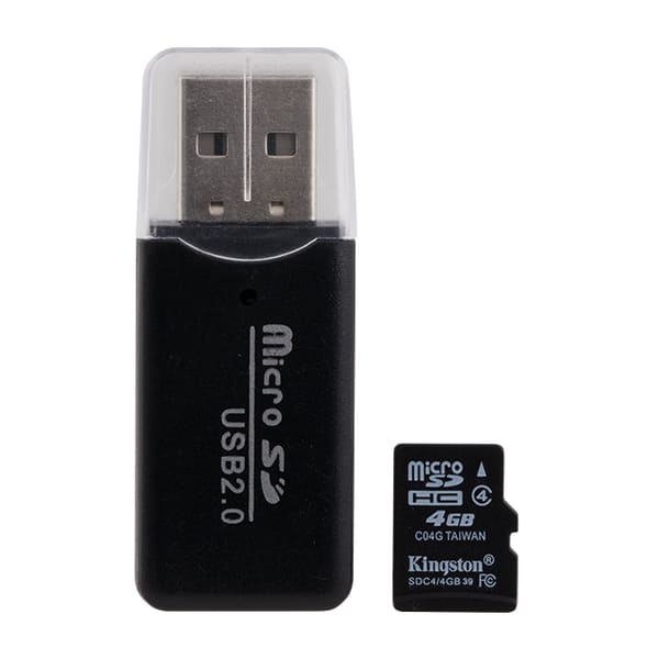 Card AFRISO MicroSDHC – cu cititor de carduri SD USB 2.0