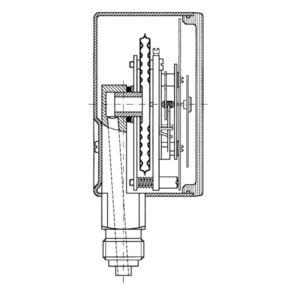 Manometru KP160Ch D452 -25/0 mbar | 35154452
