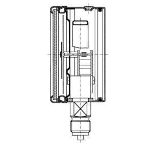 Manometru RF160Si D402 -1/0 bar | 85501402
