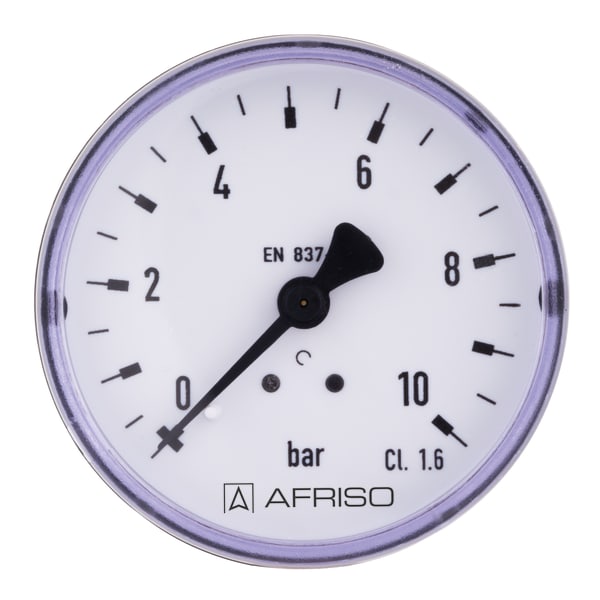 Manometru standard cu tub Bourdon AFRISO – RF40 0>4bar G1>8B ax Kl.1.6 D211 | 85013211