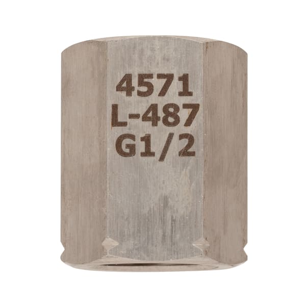 Manșon de prindere AFRISO DIN 16283 – G1>2 stânga x G1>2, oțel inoxidabil 316Ti