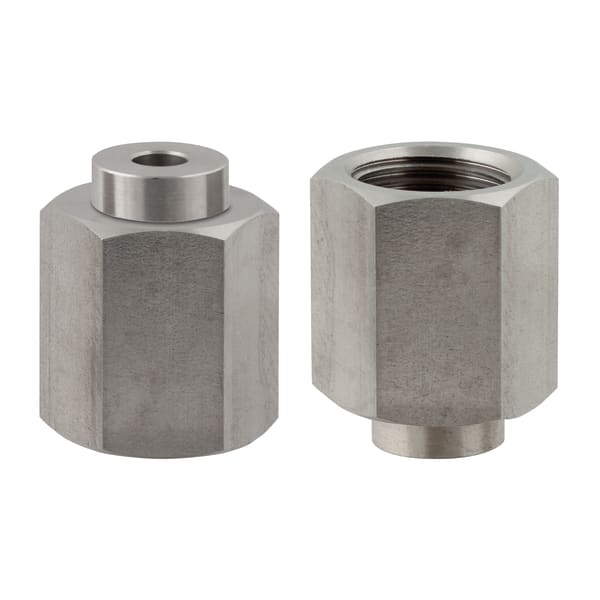 Piuliță și niplu AFRISO DIN 16284 – G1>2 x 12mm, oțel inoxidabil 316Ti