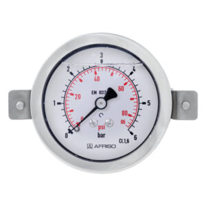 Manometru glicerin tub Bourdon AFRISO – RF63Gly 0>4bar G1>4B ax Kl.1.6 D751 | 85113751